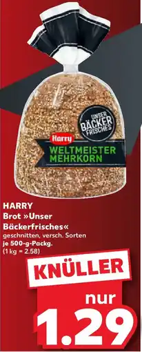 Kaufland Harry Brot »Unser Bäckerfrisches« Angebot