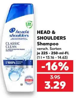 Kaufland HEAD & SHOULDERS Shampoo Angebot