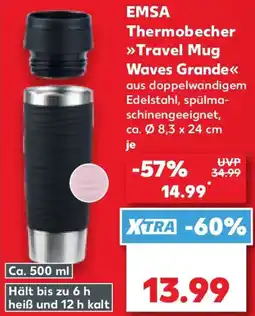 Kaufland EMSA Thermobecher Travel Mug Waves Grande Angebot