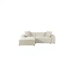 Netto Marken-Discount HOME DELUXE Ecksofa AMELIO Cord Beige Rechts - 240 x 178 cm Angebot