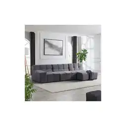 Netto Marken-Discount HOME DELUXE Modulares Sofa ORLENA - Anthrazit 306 x 148 cm Angebot
