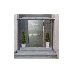 Netto Marken-Discount HOME DELUXE Vordach Haustür CUBIS L - 294 x 150 cm Anthrazit Angebot