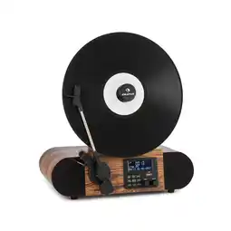 Netto Marken-Discount Verticalo SE DAB Retro-Plattenspieler DAB+ UKW-Tuner USB BT AUX holz Angebot