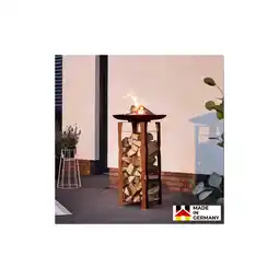 Netto Marken-Discount HOME DELUXE Feuerschale und Holzlager FRANK - Made in Germany Angebot