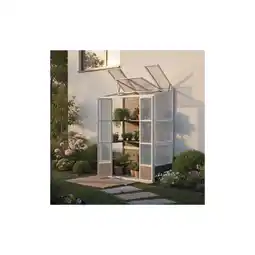 Netto Marken-Discount HOME DELUXE Anlehngewächshaus YANA GREEN - Grau Angebot