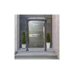Netto Marken-Discount HOME DELUXE Vordach Haustür CUBIS S - 150 x 150 cm Anthrazit Angebot