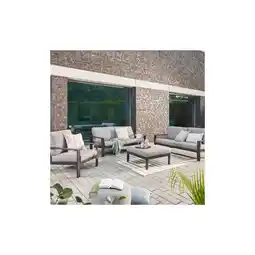 Netto Marken-Discount HOME DELUXE Gartenlounge Aluminium RIO L - Anthrazit Angebot