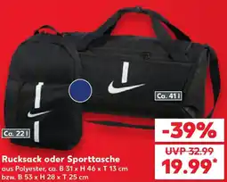 Kaufland Nike Rucksack oder Sporttasche Angebot