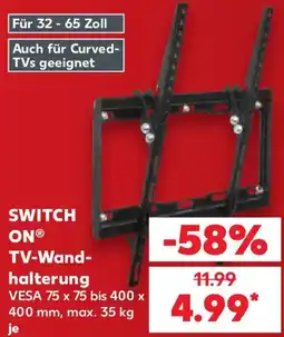 Kaufland SWITCH ON TV-Wandhalterung Angebot