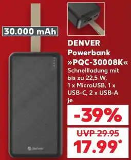 Kaufland DENVER Powerbank PQC-30008K Angebot