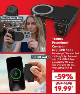 Kaufland TERRIS Powerbank Camera Grip PB 100 Angebot