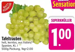 Edeka GUT & GÜNSTIG Tafeltrauben Angebot