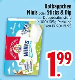Edeka Rotkäppchen Minis oder Sticks & Dip Angebot