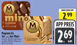 Edeka Magnum Eis 3er oder 6er Minis Angebot