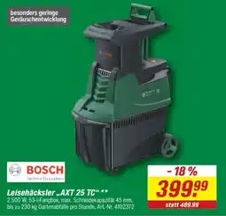 toom Baumarkt BOSCH Leisehäcksler „AXT 25 TC“ Angebot