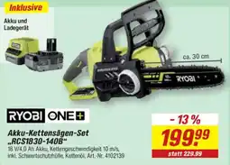toom Baumarkt RYOBI ONE+ Akku-Kettensägen-Set Angebot