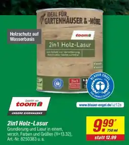 toom Baumarkt 2in1 Holz-Lasur toom Angebot
