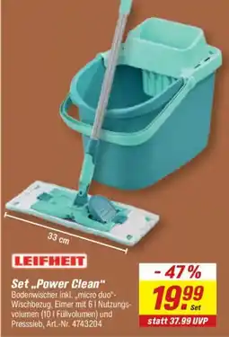 toom Baumarkt LEIFHEIT Set „Power Clean“ Angebot