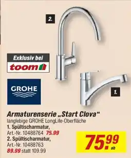 toom Baumarkt Armaturenserie „Start Clova“ Angebot
