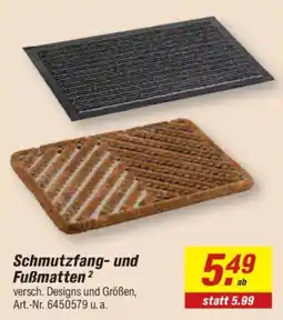 toom Baumarkt Schmutzfang- und Fußmatten Angebot