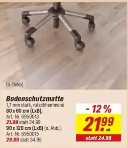 toom Baumarkt Bodenschutzmatte Angebot