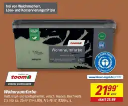 toom Baumarkt toom Wohnraumfarbe Angebot