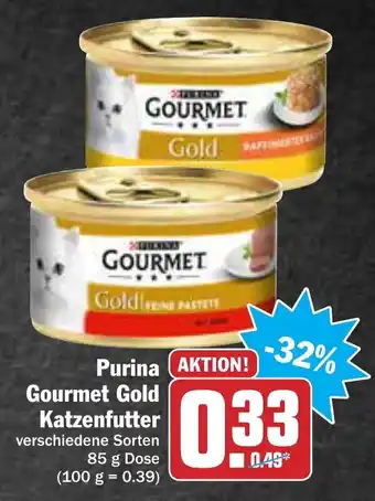 AEZ Purina Gourmet Gold Katzenfutter 85g Angebot