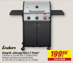 toom Baumarkt Enders Gasgrill „Chicago Next 3 Turbo“ Angebot