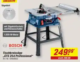 toom Baumarkt BOSCH Tischkreissäge „GTS 254 Professional“ Angebot