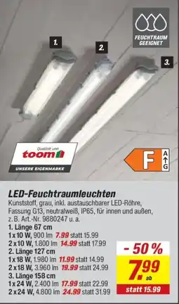 toom Baumarkt LED-Feuchtraumleuchten toom Angebot