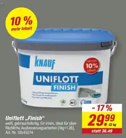 toom Baumarkt Knauf Uniflott Finish Angebot
