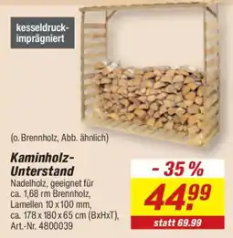 toom Baumarkt Kaminholz-Unterstand Angebot