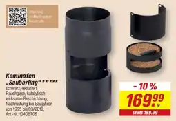 toom Baumarkt Kaminofen "Sauberling" Angebot