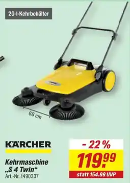 toom Baumarkt KÄRCHER Kehrmaschine „S 4 Twin“ Angebot