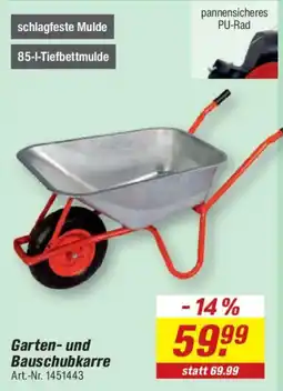 toom Baumarkt Garten- und Bauschubkarre Angebot