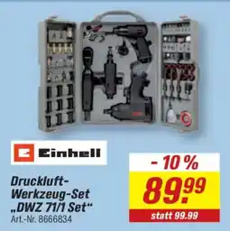 toom Baumarkt Einhell Druckluft-Werkzeug-Set „DWZ 71/1 Set“ Angebot