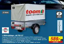 toom Baumarkt Stema PKW-Anhänger „AN 750-13“ Angebot