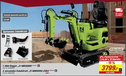 toom Baumarkt Mini-Bagger „ZI-MBG600H“ Angebot