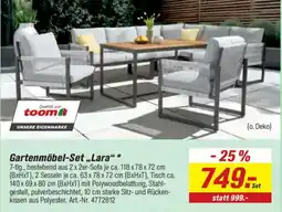 toom Baumarkt Gartenmöbel-Set „Lara“ Angebot