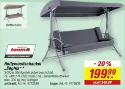 toom Baumarkt Hollywoodschaukel "Sophia" * Angebot
