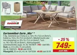 toom Baumarkt Gartenmöbel-Serie „Mia“ Angebot