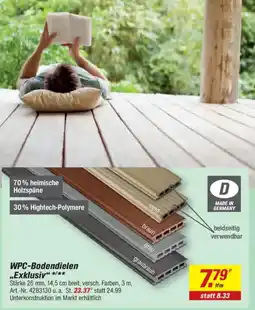 toom Baumarkt WPC-Bodendielen "Exklusiv" Angebot