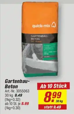 toom Baumarkt quick-mix Gartenbau-Beton Angebot