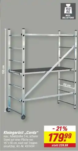 toom Baumarkt Kleingerüst „Corda“ Angebot