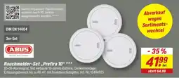 toom Baumarkt Rauchmelder-Set „Prefira 10“ ABUS Angebot
