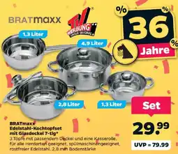 Netto BRATmaxx Edelstahl-Kochtopfset Angebot