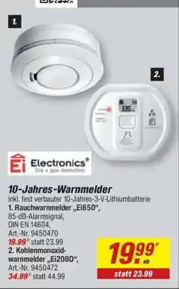 toom Baumarkt 10-Jahres-Warnmelder Angebot