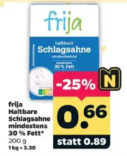 Netto frija Haltbare Schlagsahne Angebot