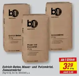 toom Baumarkt b1 Estrich-Beton, Mauer- und Putzmörtel, Zementmörtel Angebot