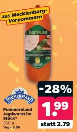 Netto Pommernland Jagdwurst im Stück* Angebot